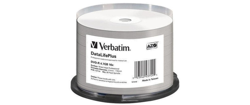Verbatim DVD-R 4.7 GB, tour (50 Pièce/s)