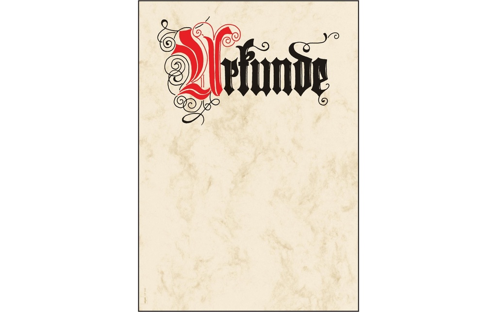 Sigel Papier à motif Calligraphie A4, 12 feuilles