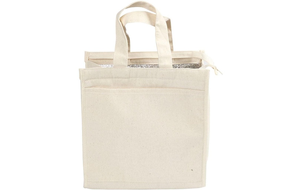 Creativ Company Sac isotherme 25 x 24 x 12 cm Coton, Beige