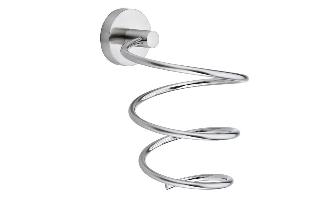tesa Support de sèche-cheveux Moon sans perçage, argent
