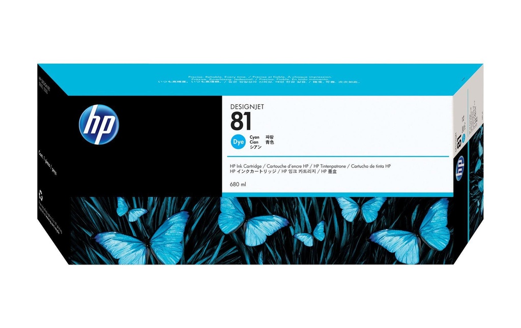 HP Encre Nr. 81 (C4931A) Cyan