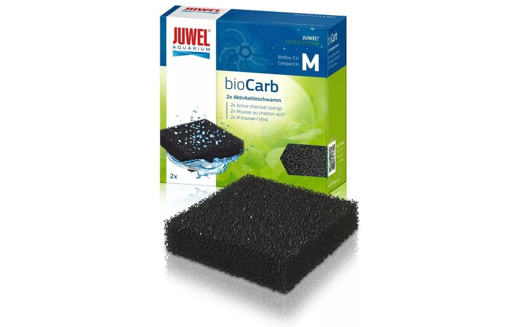 Juwel Éponge à charbon bioCarb M, 2 pièces