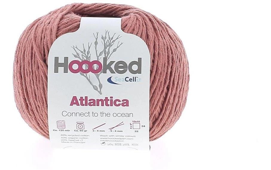 Hoooked Fil de coton Hoooked Atlantica SeaCell Fil Rouge