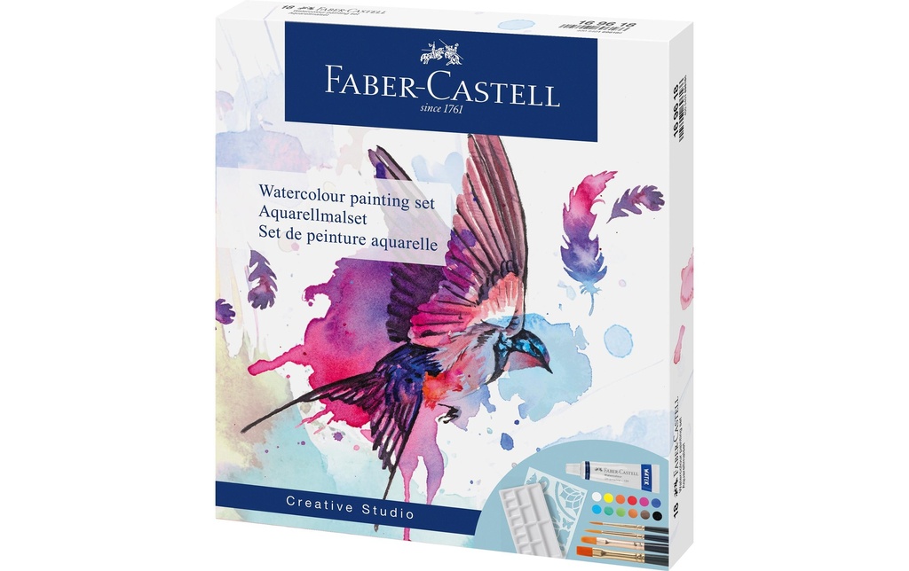 Faber-Castell Peinture pour aquarelle 12 x 5 ml, set de 18