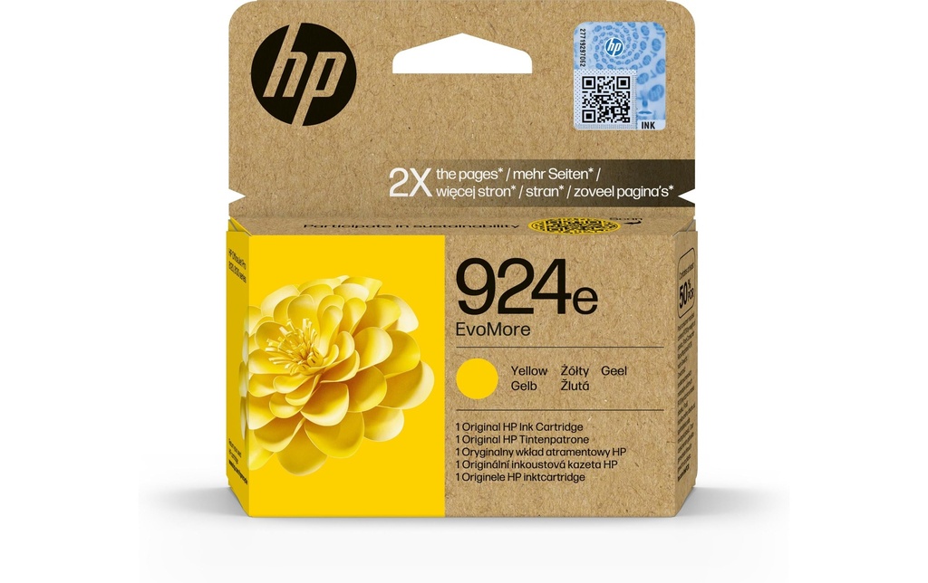 HP Encre N° 924e (4K0U9NE) Yellow