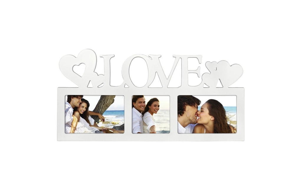 Hama Cadre photo LOVE Blanc, 10 x 15 cm; 10 x 10 cm