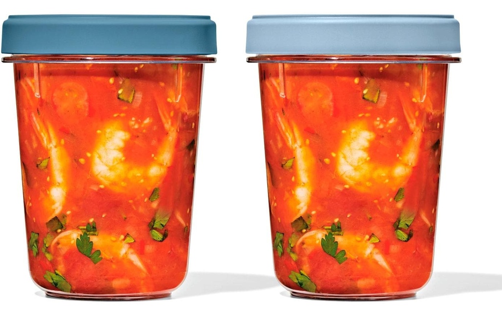 Oxo Good Grips Récipients à provisions Twist & Stack, 900 ml, set de 2
