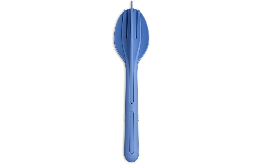 Koziol Couverts à emporter Klikk 3-pièces, Strong Blue