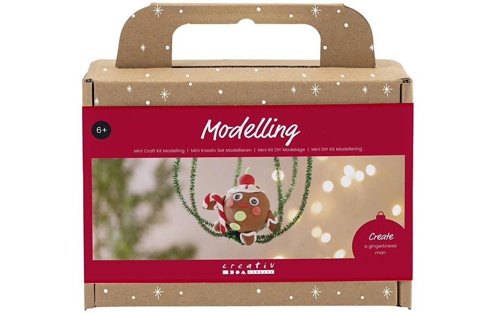 Creativ Company Kits de bricolage Modélisation Bonhomme en pain d'épice