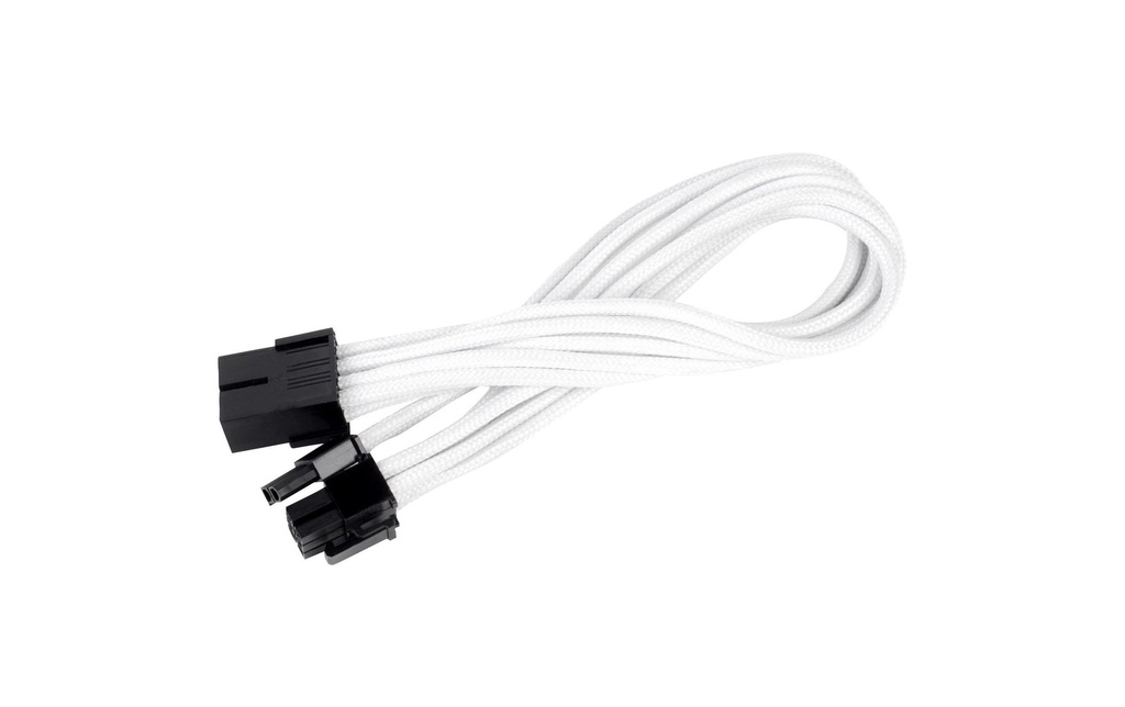 SilverStone Câble électrique de prolongation 8Pin - 6+2Pin PCIe Blanc