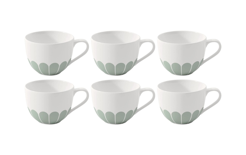 Villeroy & Boch Tasse à café Fleur 160 ml, 6 Pièce/s, Vert