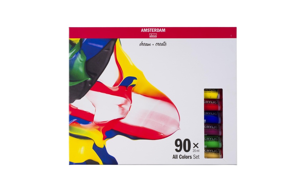 Amsterdam Peinture acrylique Standard 90 tubes à 20 ml