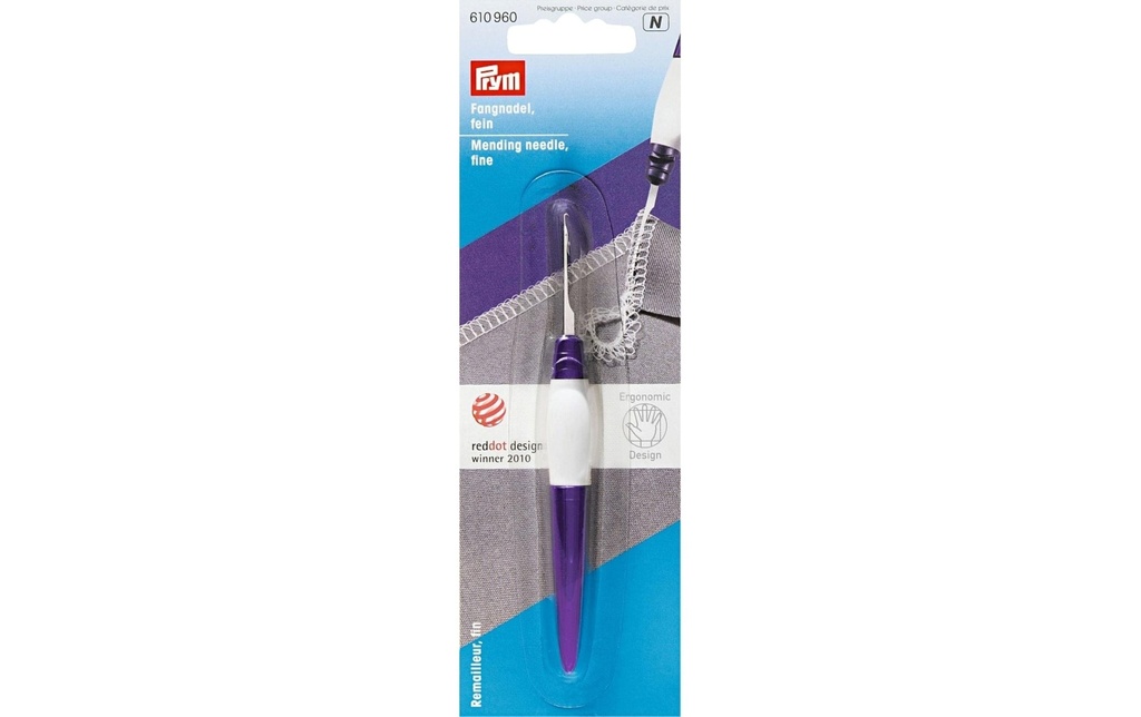 Prym Ergonomics Aiguille de capture 11,8 cm, fin