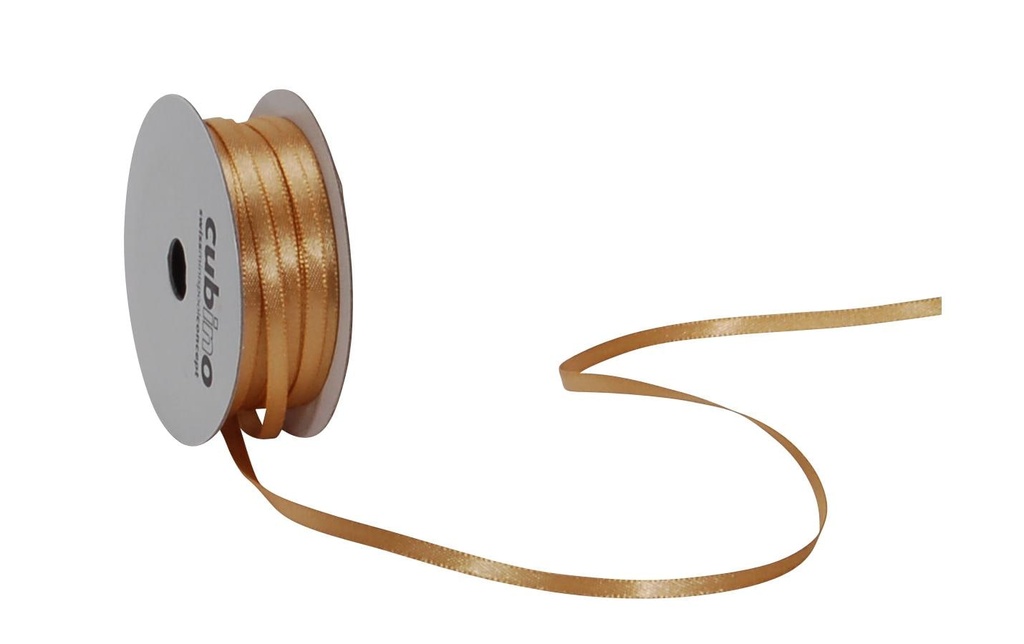 Spyk Ruban de satin 3 mm x 8 m, Doré