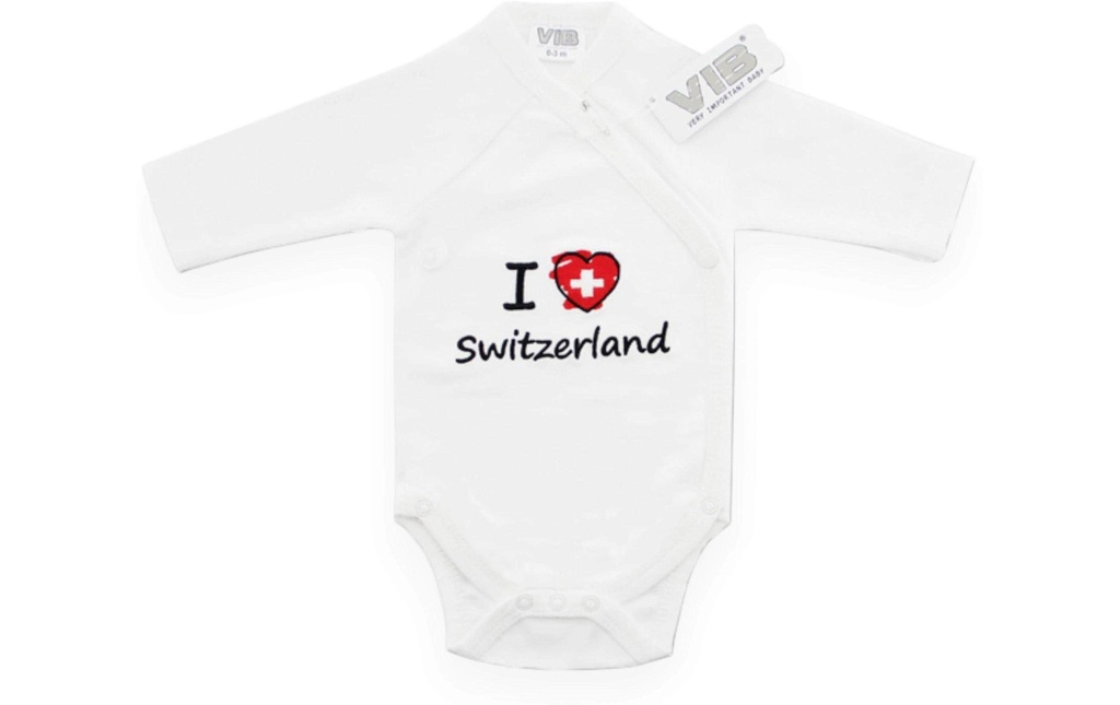 Very Important Baby Body I (cœur) Switzerland Blanc