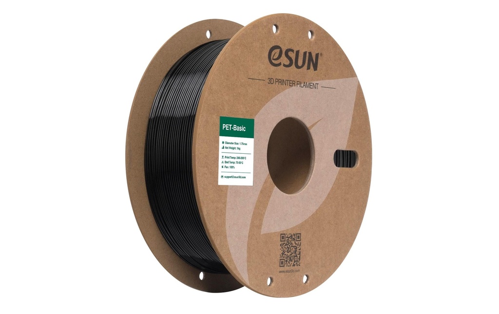 eSun Filament PET Basic Noir 1.75 mm 1 kg
