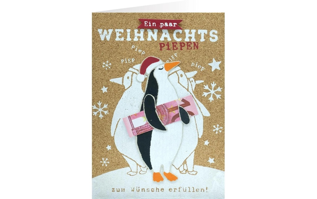 Sheepworld Carte de Noël Liège Pingouins 11 x 16 cm