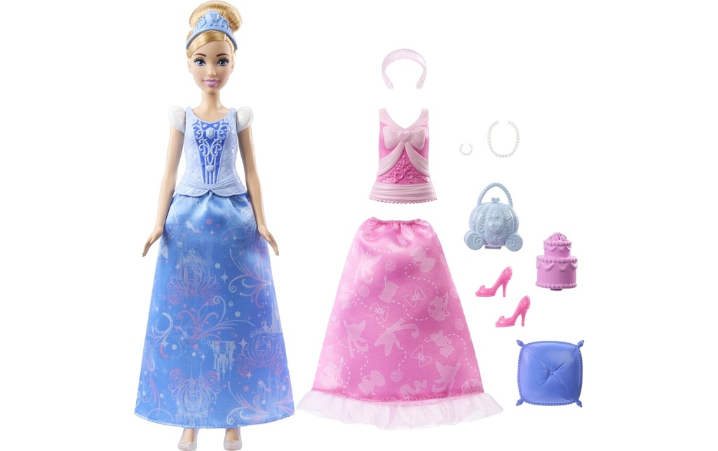 Disney Princess Set de jeu Poupée de mode 2 en 1 histoires Cendrillon