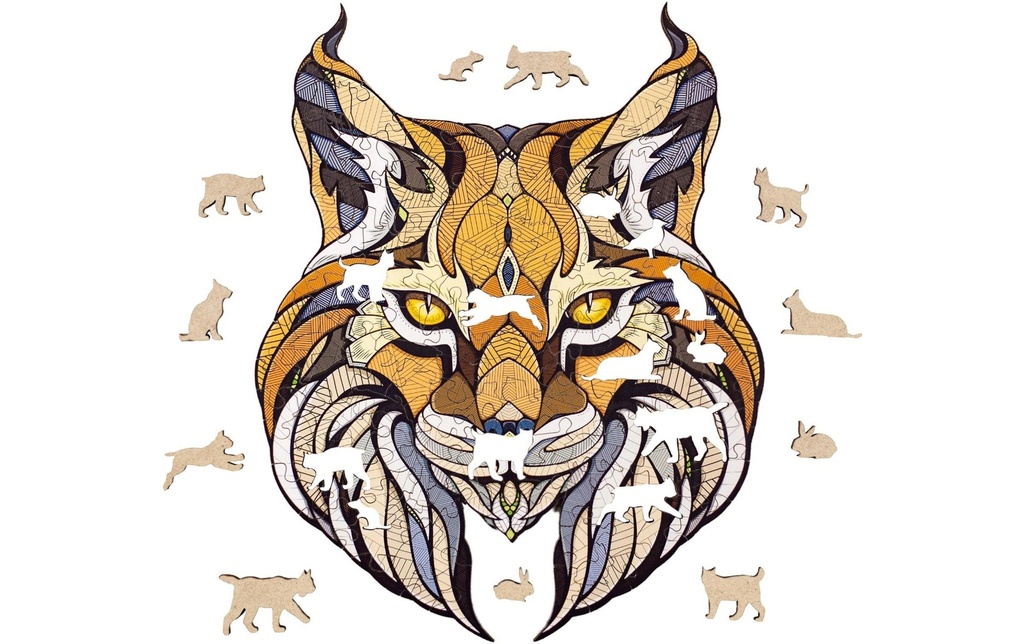 Eco Wood Art Puzzle en bois Lynx 139 pièces