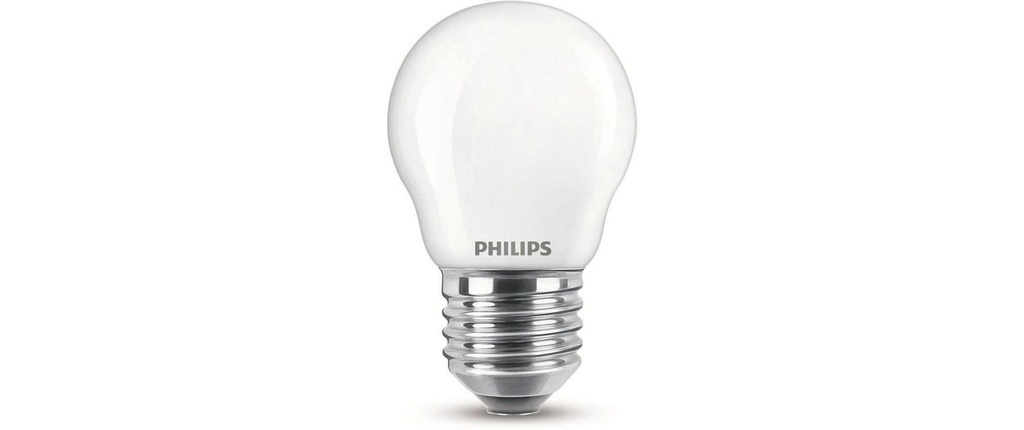 Philips Lampe LEDcla 40W E27 P45 WW FR ND 2PF Blanc chaud (WW)