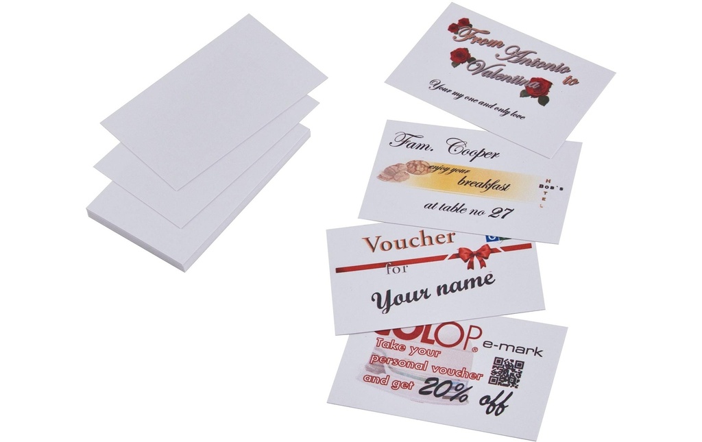 Colop Étiquettes de cartes de visite 85 x 54 mm100 pièces