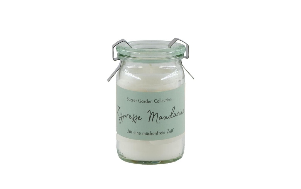 Schulthess Kerzen Bougie de jardin Sceret Garden Zypresse Mandarine 5.5 cm x 9 cm
