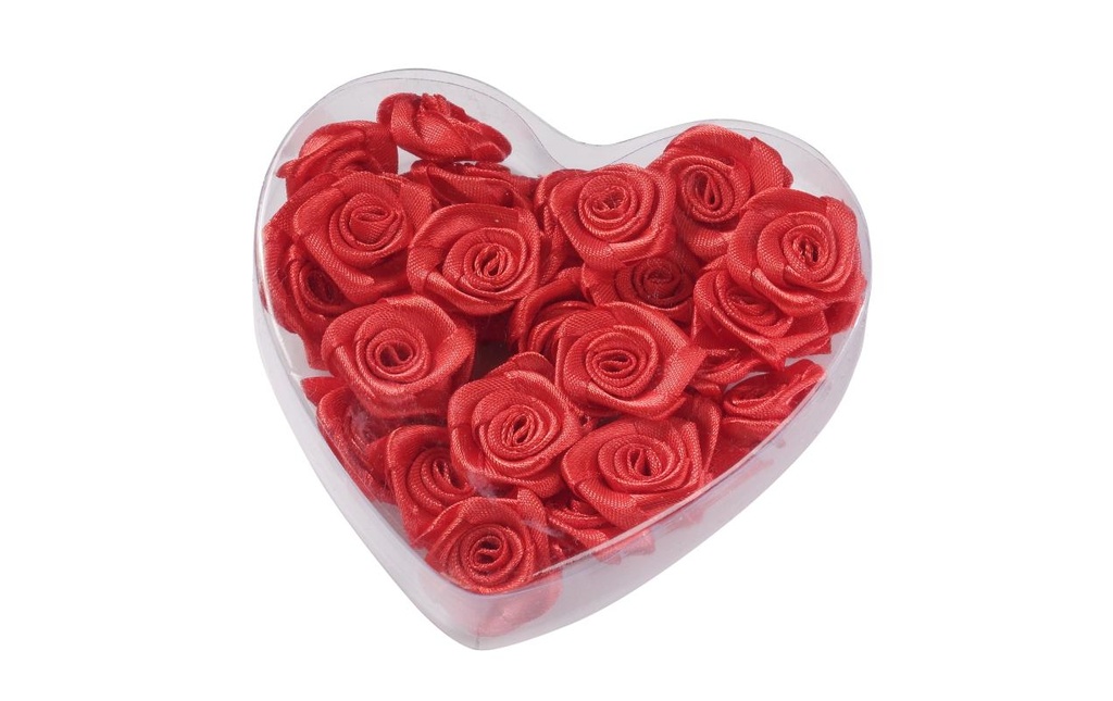 HobbyFun Décoration à éparpiller Roses 30 pièces, rouge
