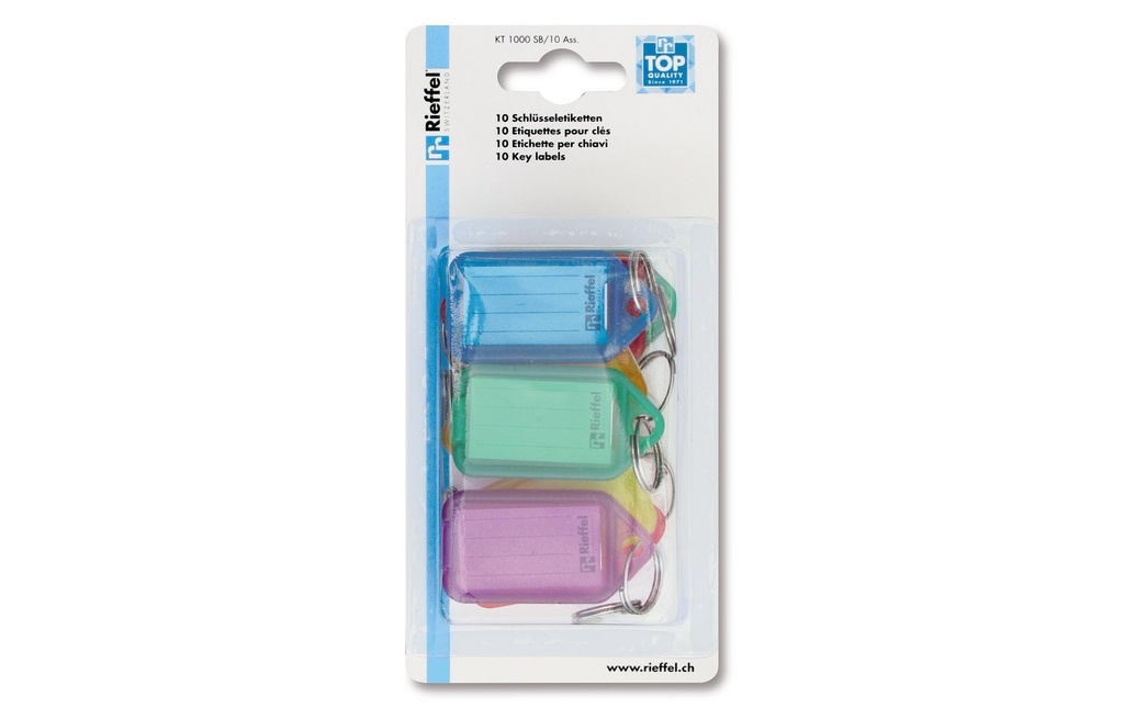 [239100133] RIEFFEL Porte-clés KT petit ass. (10 pces)