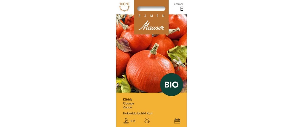 Samen Mauser Semence Courge Hokkaido Uchiki Kuri BIO