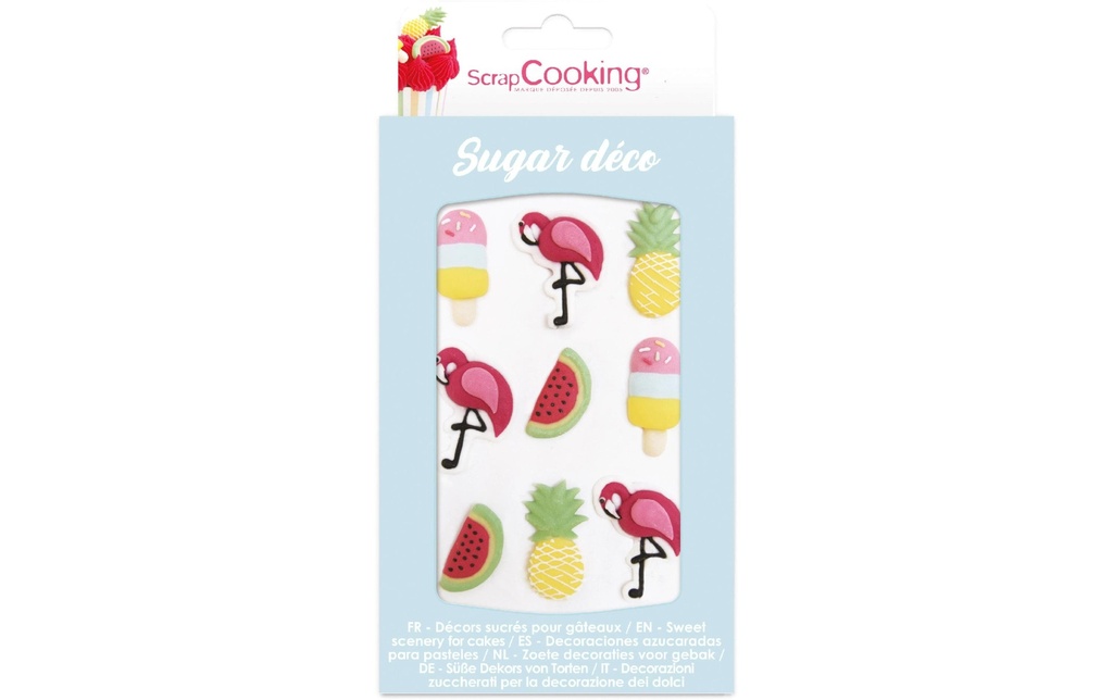 ScrapCooking Décors en sucre Été 9 pièces