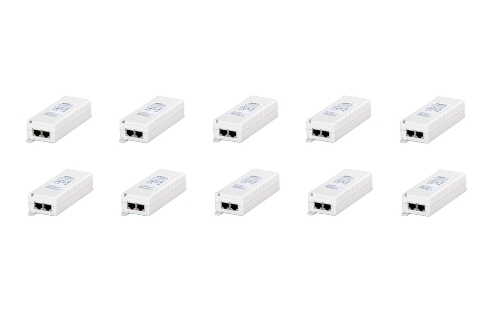Axis Injecteur PoE T8120 15 W Intérieur 10 pièces