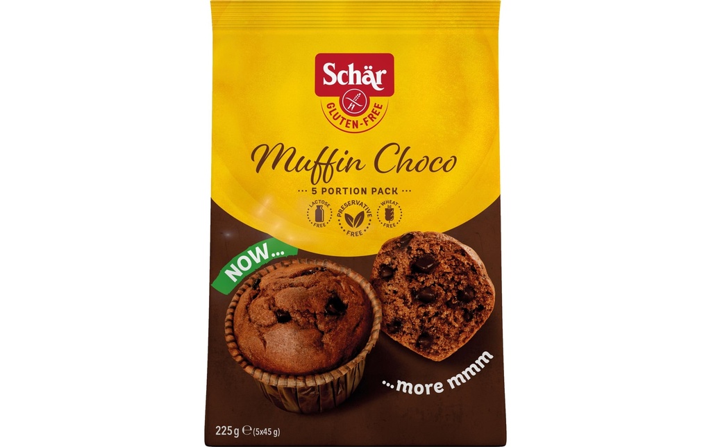 Dr.Schär Pâtisserie Muffins Choco sans gluten 225 g
