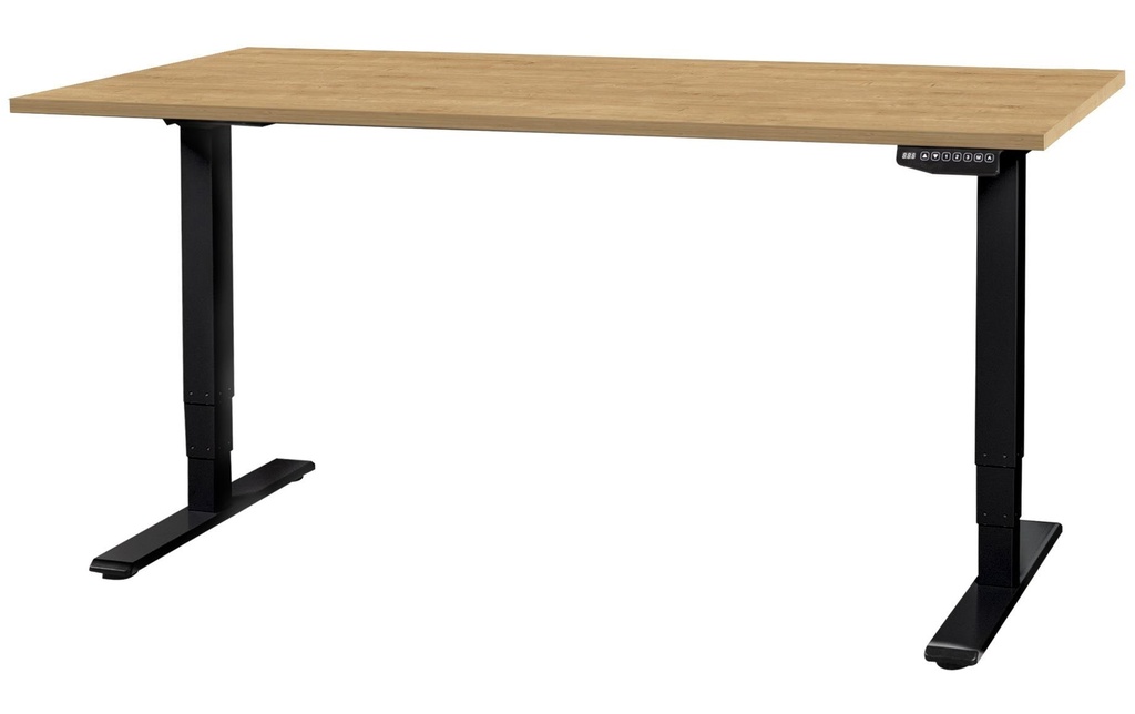 Contini Table haute 1.6 x 0.8 m, chêne / Noir