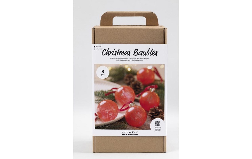 Creativ Company Kits de bricolage Boules de Noël Marbrerie