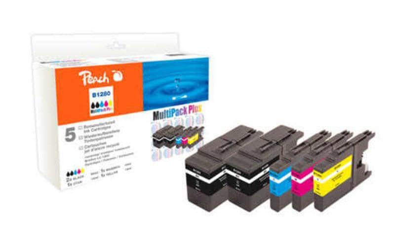 Peach Encre Brother LC-1280 Combi Pack+