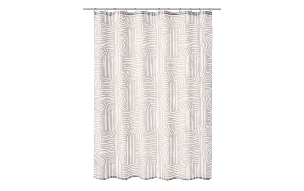 Kleine Wolke Rideau de douche Linja 180 x 200 cm, Cream