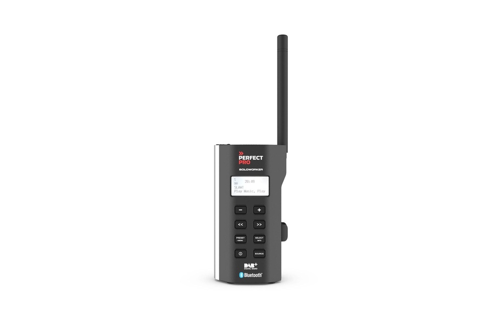 Perfectpro Radio DAB+ SOLOWORKER Noir