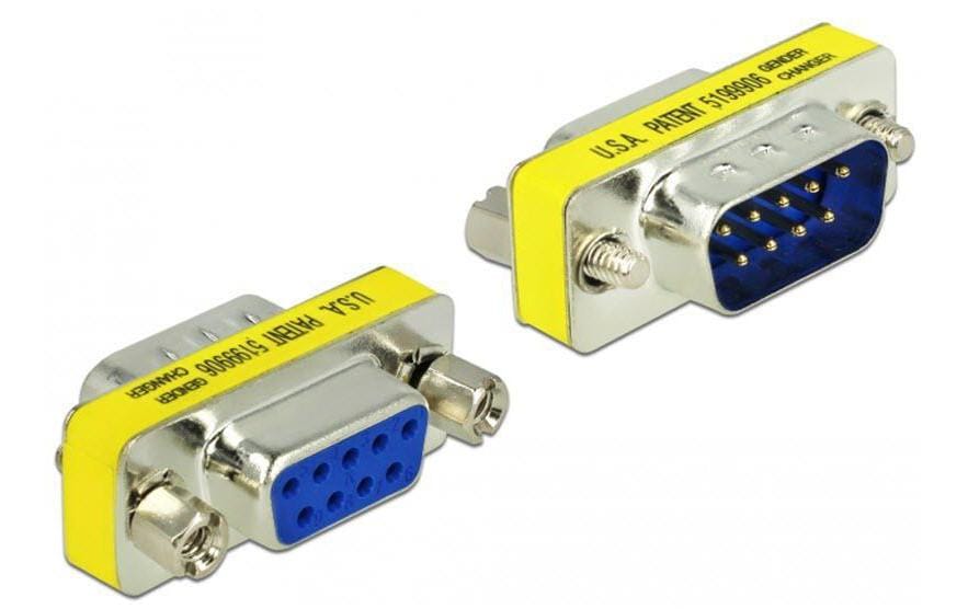 Delock Adaptateur changeur de port DB9 RS-232 m - f