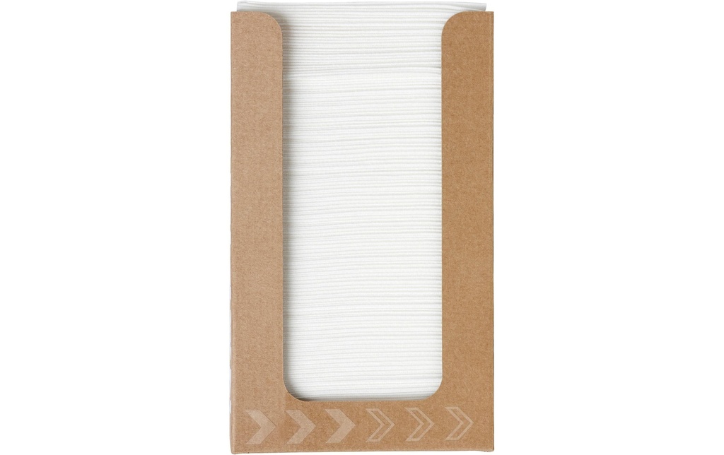 Duni Serviettes à cocktail 20 cm x 20 cm, 100 Pièce/s, Blanc