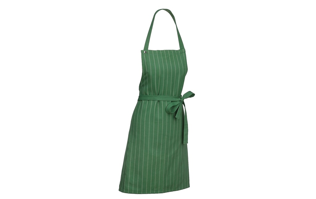 Kela Tablier de cuisine Rayures Cora 80 x 67 cm, Vert