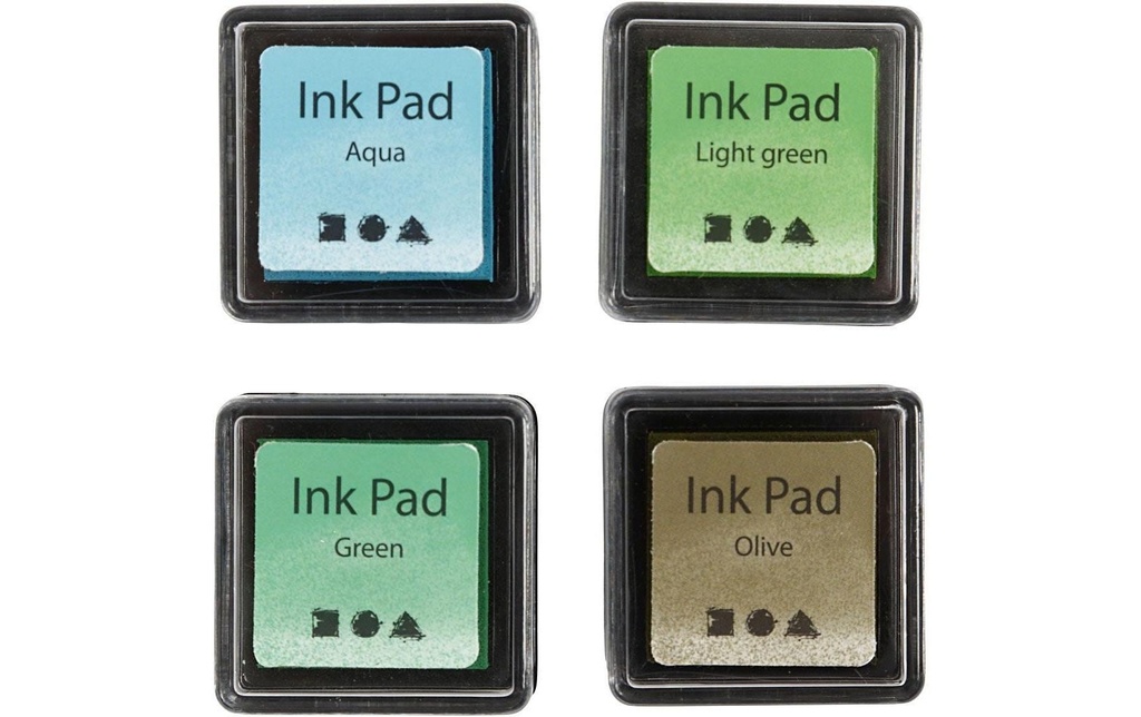 Creativ Company Tampon encreur Ink Pad bleu, vert