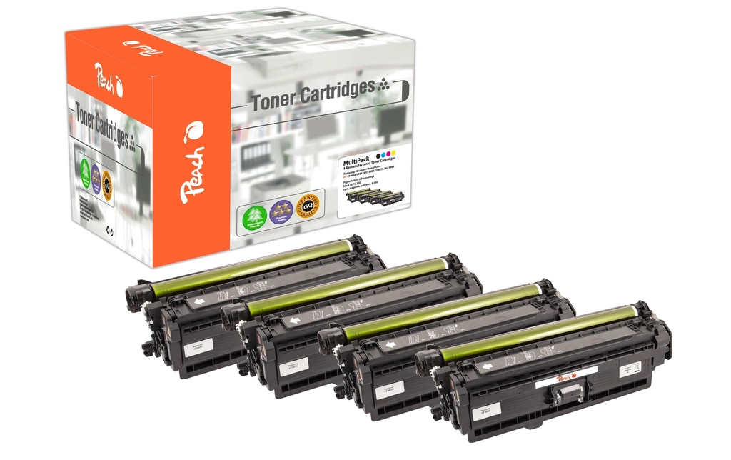 Peach Kits de toner HP LJ MulltiPack. 508X XL BK/C/M/Y