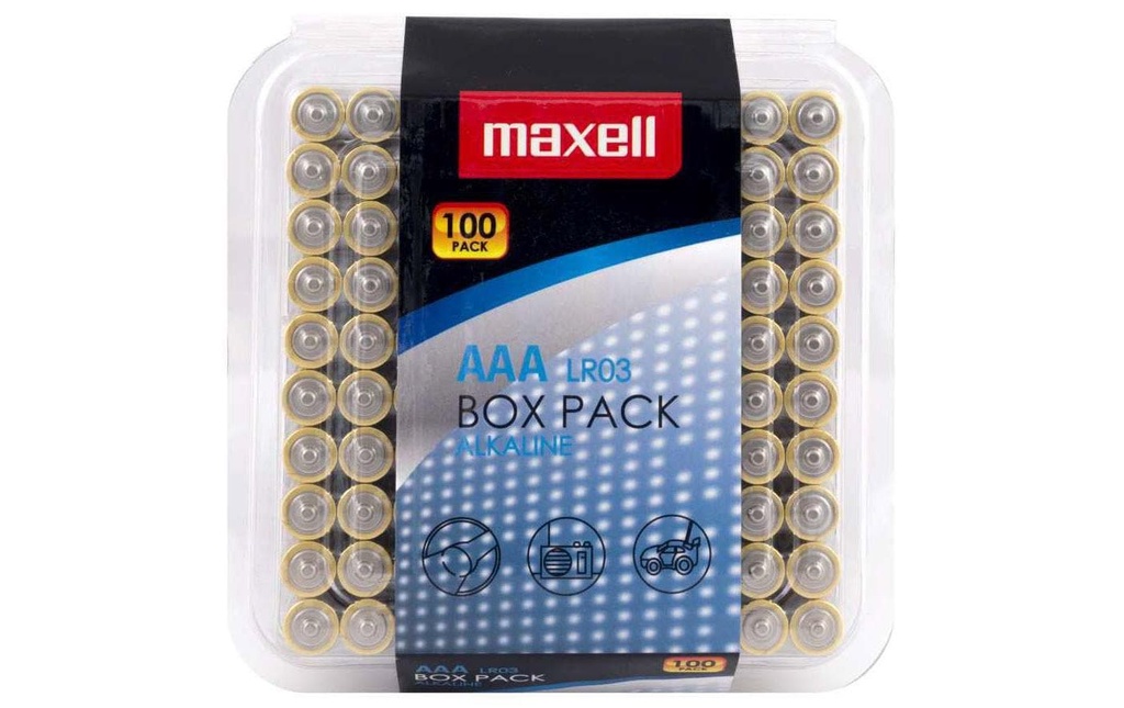 Maxell Europe LTD. Pile Alkaline AAA , 100 Pièce/s