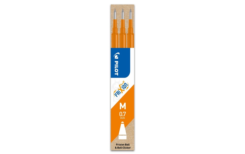 PILOT Mines roller FriXion 0.7 orang (3 pces)