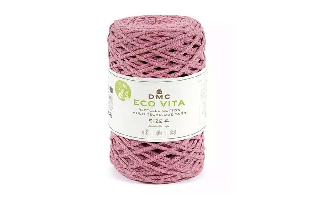 DMC Laine Nova Vita Cordon Macrame 2 mm 250 g rose sombre