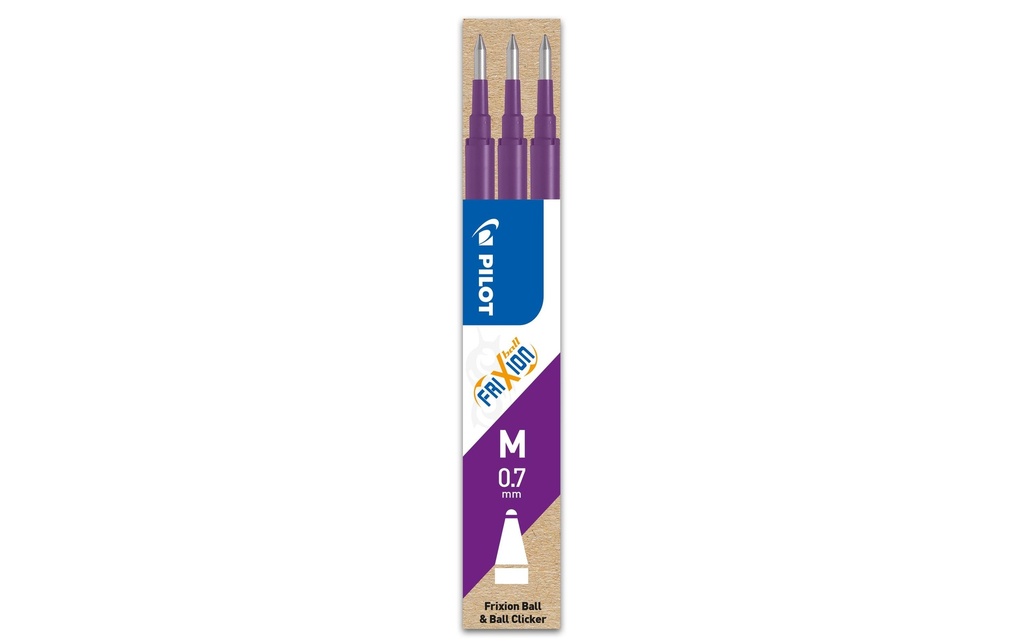 PILOT Mines roller FriXion 0.7 viole (3 pces)