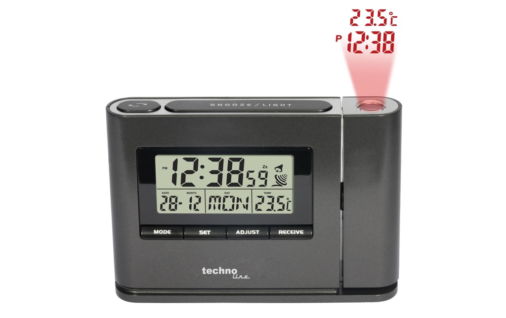 Technoline Réveil radio-piloté WT 519 avec projection