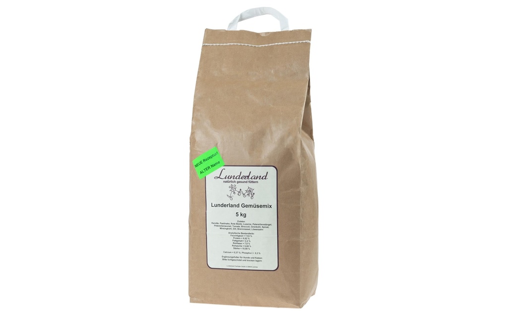 Lunderland Supplément alimentaire pour chiens Mélange de légumes, 5 kg