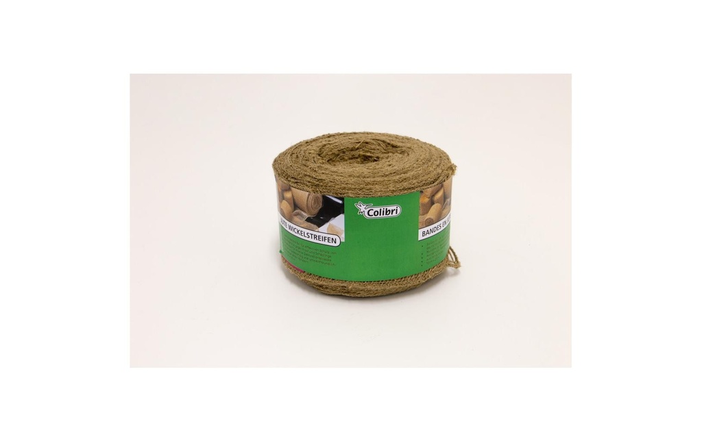 Colibri Bande d'emballage en jute naturelle, 230 g/m² 25m x 10 cm