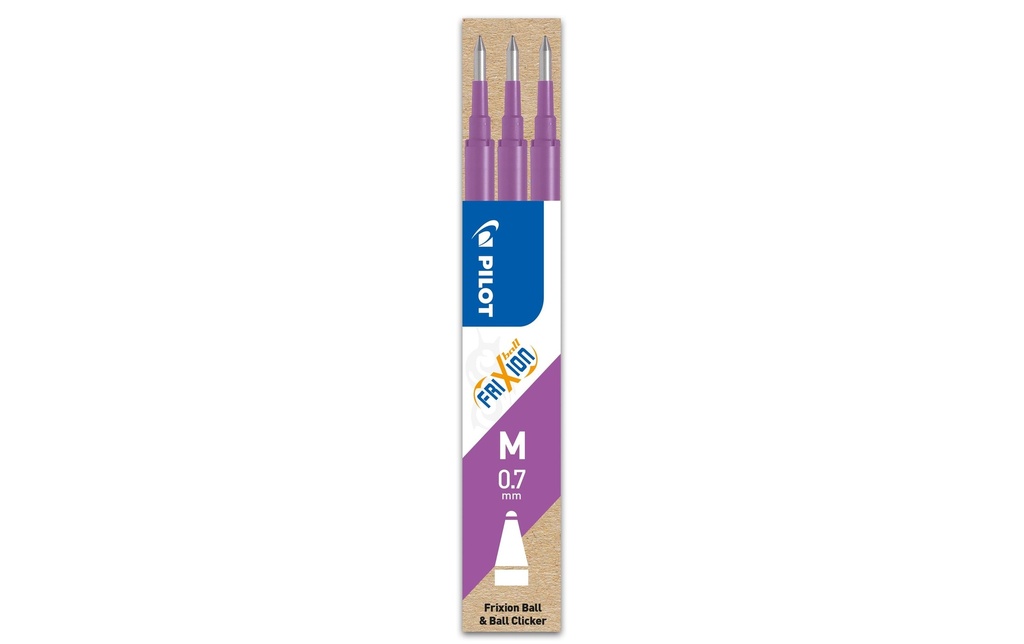 [241007261] PILOT Mines roller FriXion 0.7 lila (3 pces)